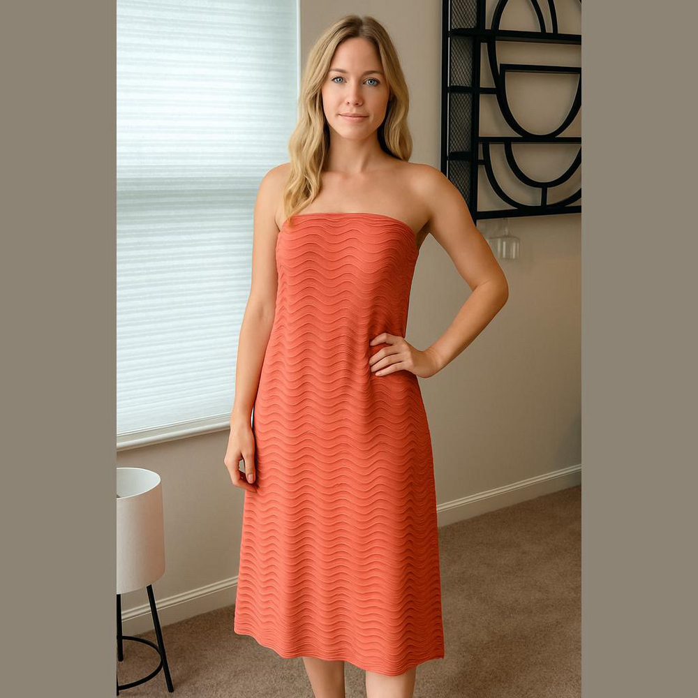 Soho Apparel Ltd Dress or Skirt Orange Coral‎ 
Summer Strapless Large Women’s